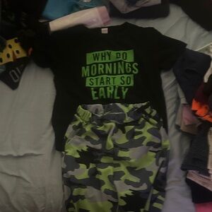 Kids Camouflage Set - Black and Green